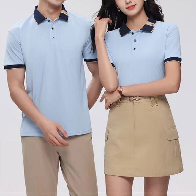 Mens Short Sleeve Polo Shirt Golf Jersey