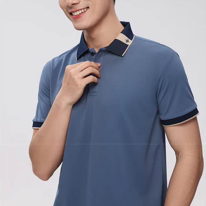 Mens Short Sleeve Polo Shirt Golf Jersey