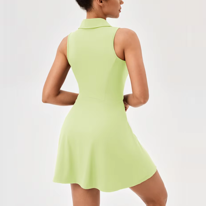 High Stretchy Active Sportswear Pleated Tennis Pickleball Dress