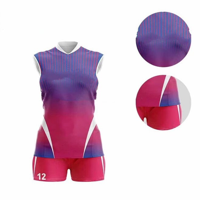 Womens Sleeveless Volleyball Jersey Set