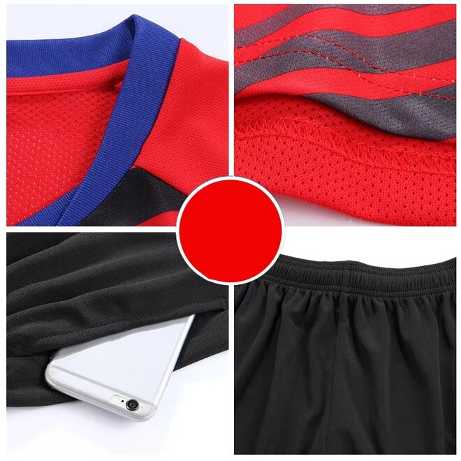 Youth Breathable Football Jerseys Set