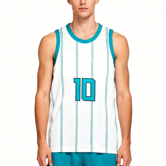 Youth Round Neck Anti Bacterial Basketball Jersey with Sublimation Print