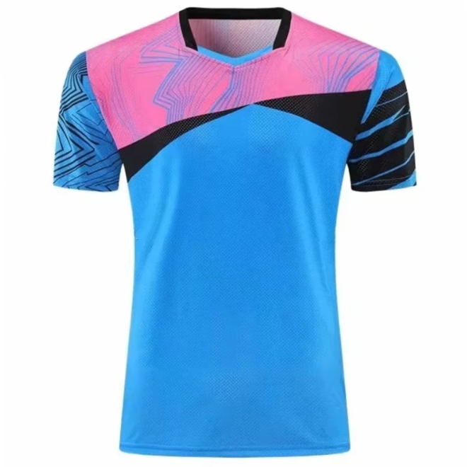 Quick Dry Breathable Eco Friendly Youth Table Tennis Shirt
