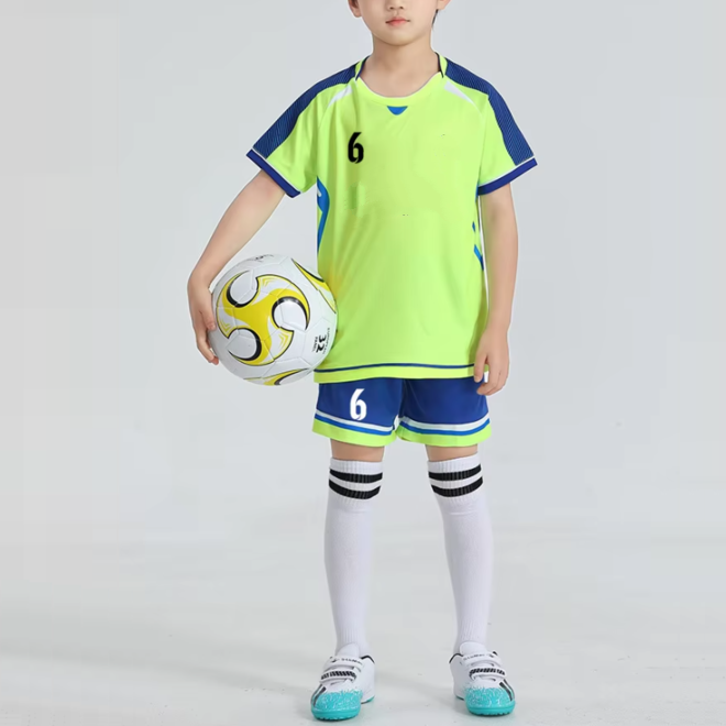 Comfortable Summer Football Team Jersey Set for Kids