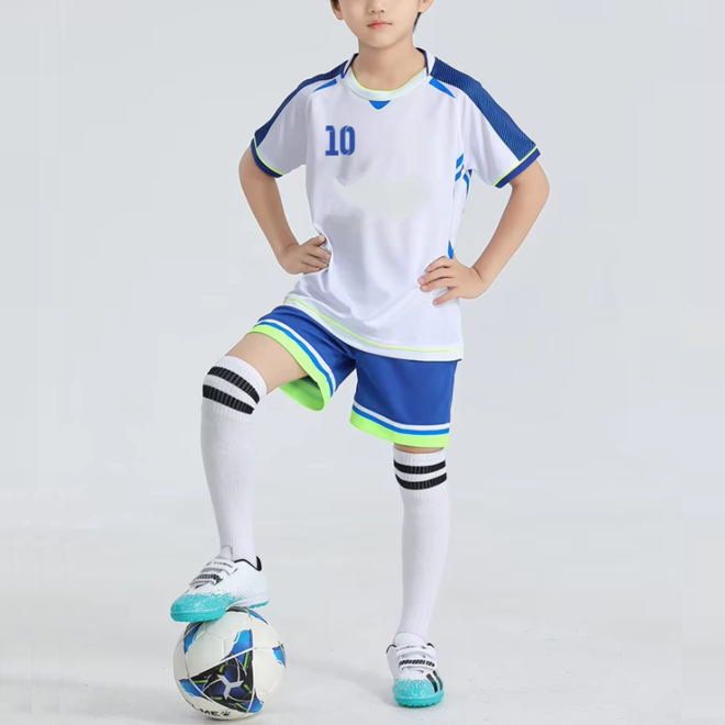 Comfortable Summer Football Team Jersey Set for Kids
