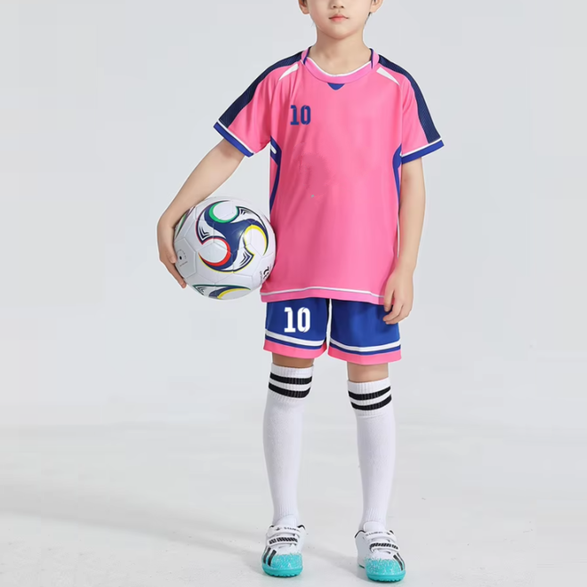 Comfortable Summer Football Team Jersey Set for Kids