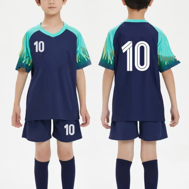 Sports Wear Kids Soccer Uniform Set