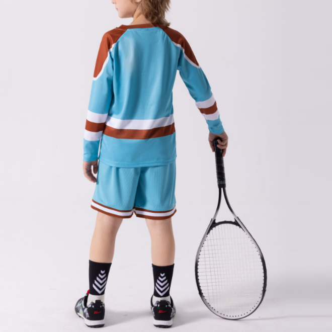 Kid Striped Football Jerseys Set