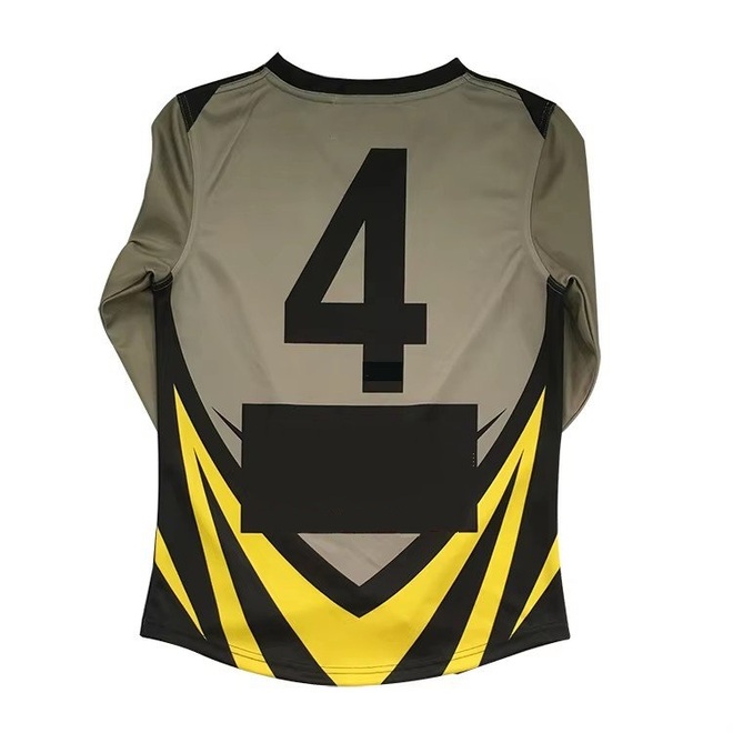 Long Sleeve Unisex Anti Bacterial Quick Dry Heat Transfer Printed Football Jersey
