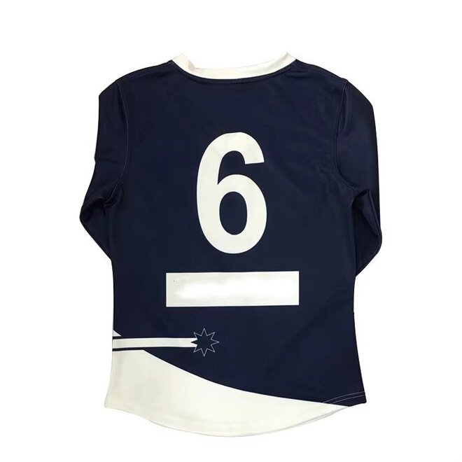 Long Sleeve Unisex Anti Bacterial Quick Dry Heat Transfer Printed Football Jersey