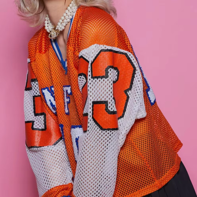 Full Sleeves Mesh Streetwear Oversized Rugby Jersey