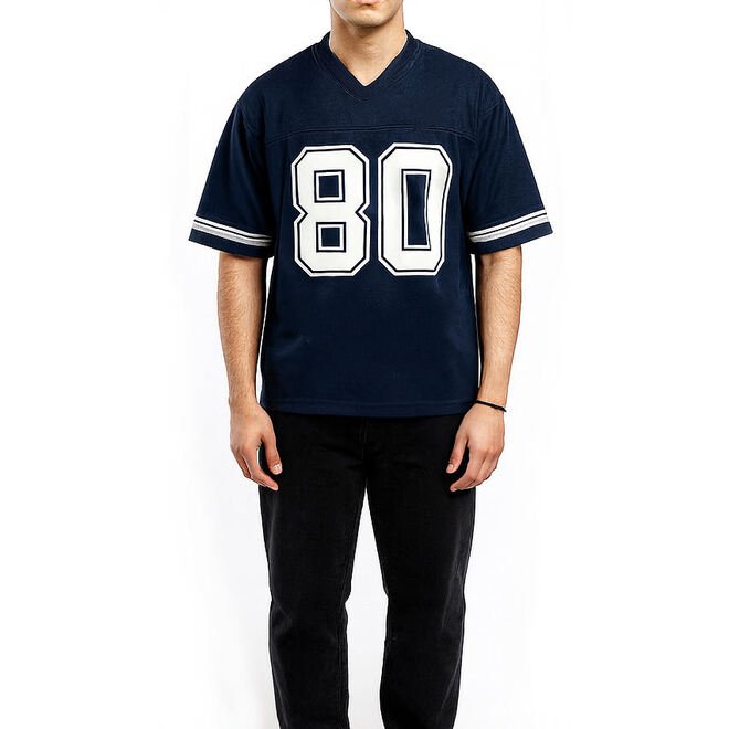 Oversize Rugby Fan Sportswear Mesh Jersey