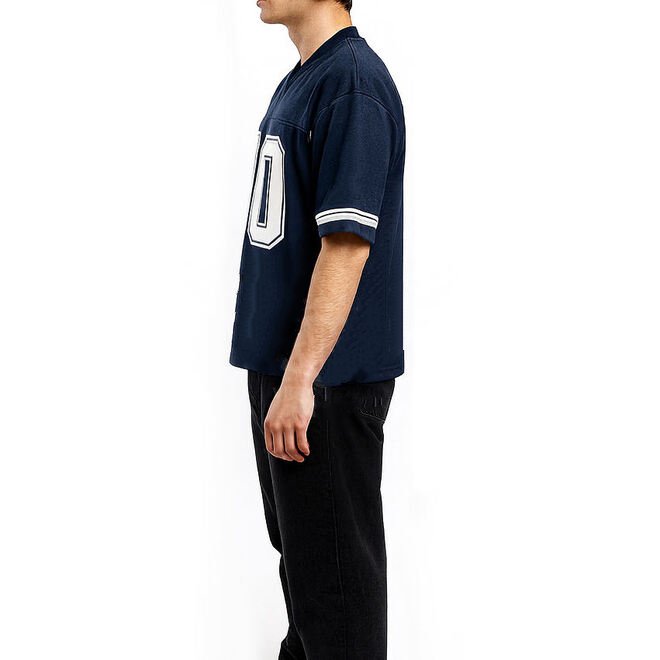 Oversize Rugby Fan Sportswear Mesh Jersey