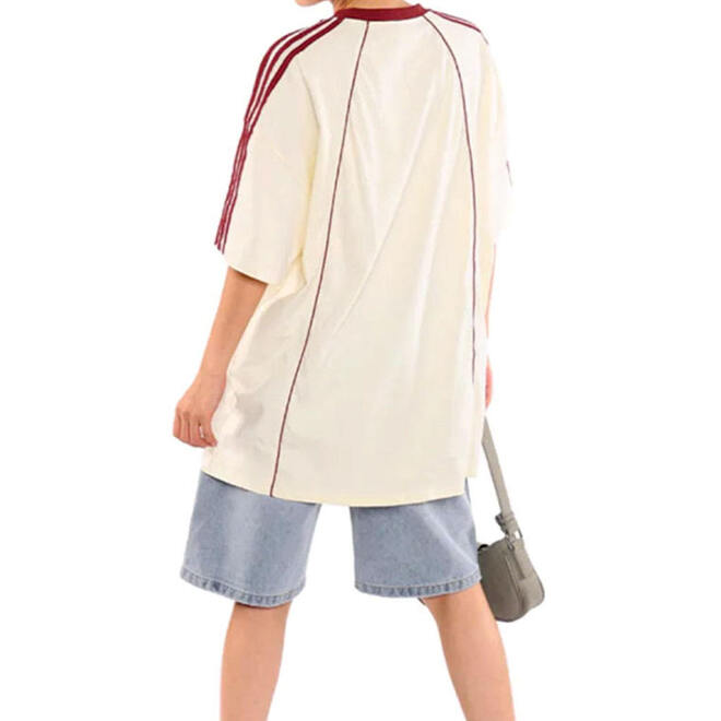 Women Oversized V Neck Rugby Jersey