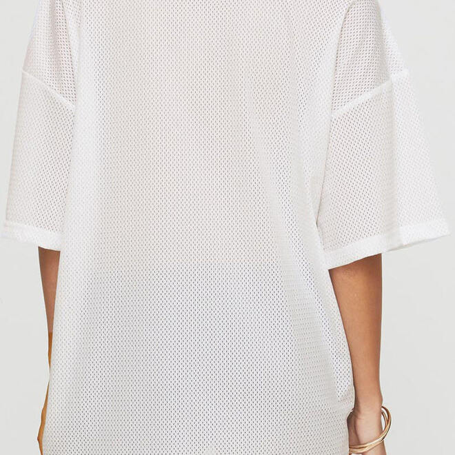 Women Oversized Mesh Rugby Dress Jersey